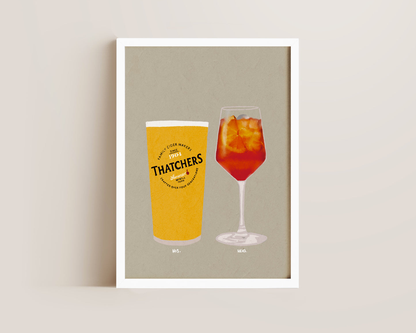 Thatchers & Aperol Spritz Print