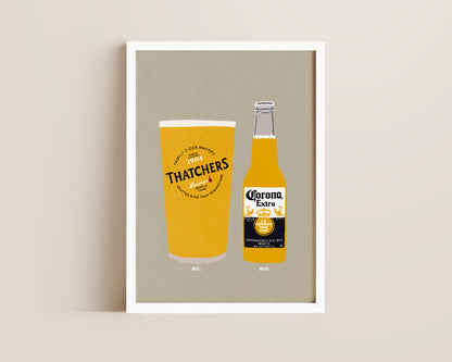 Thatchers & Corona Print