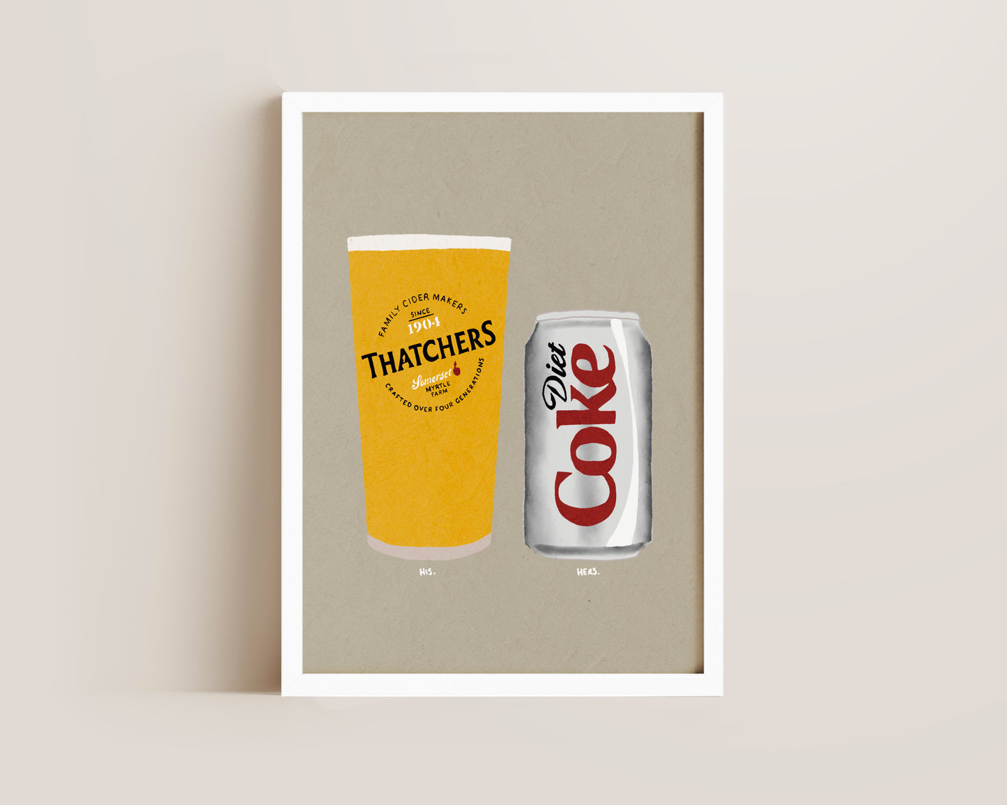 Thatchers & Diet Coke Print