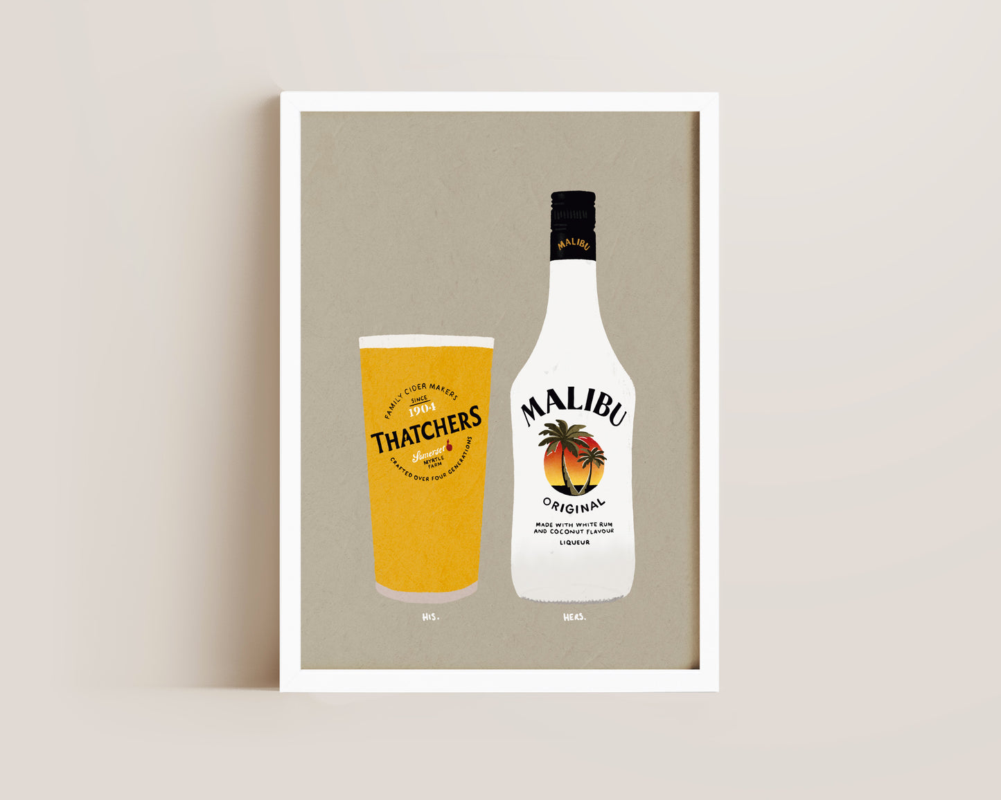 Thatchers & Malibu Print
