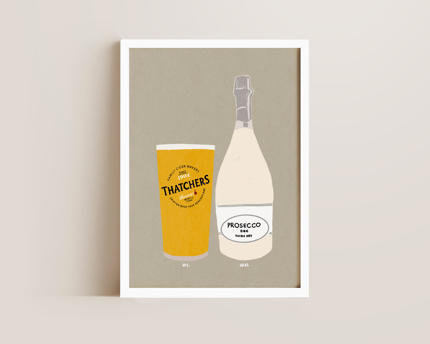 Thatchers & Prosecco Print