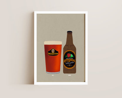 Theakston & Strawberry Lime Kopparberg Print