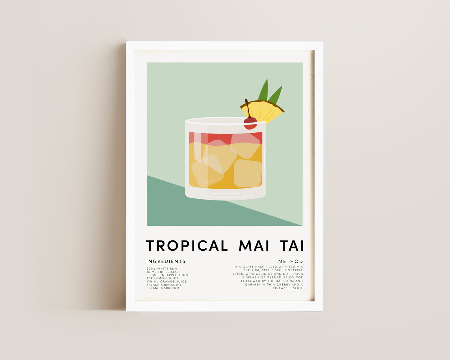 Tropical Mai Tai Print