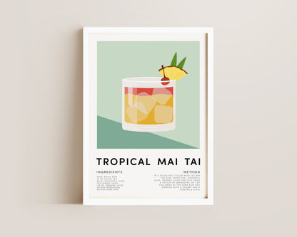 Tropical Mai Tai Print
