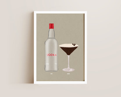 Vodka & Espresso Martini Print