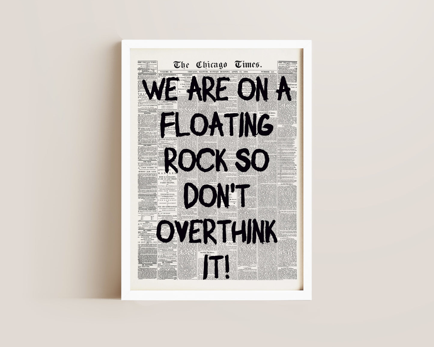 Floating Rock Print