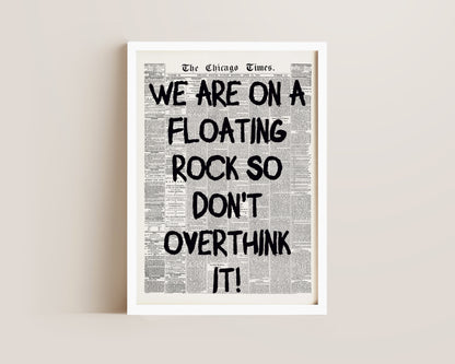 Floating Rock Print