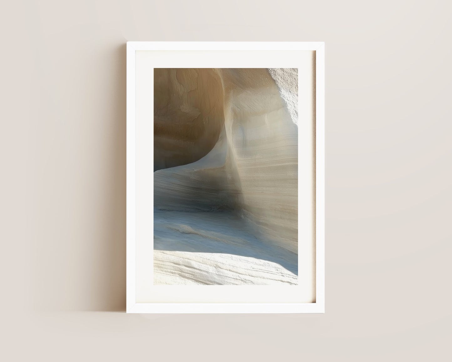 White Caves Print