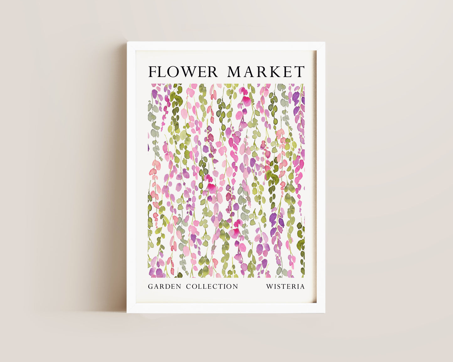 Flower Market Wisteria Print