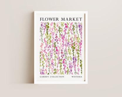 Flower Market Wisteria Print