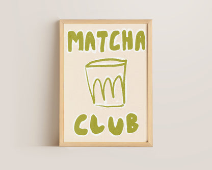 Matcha Club Print