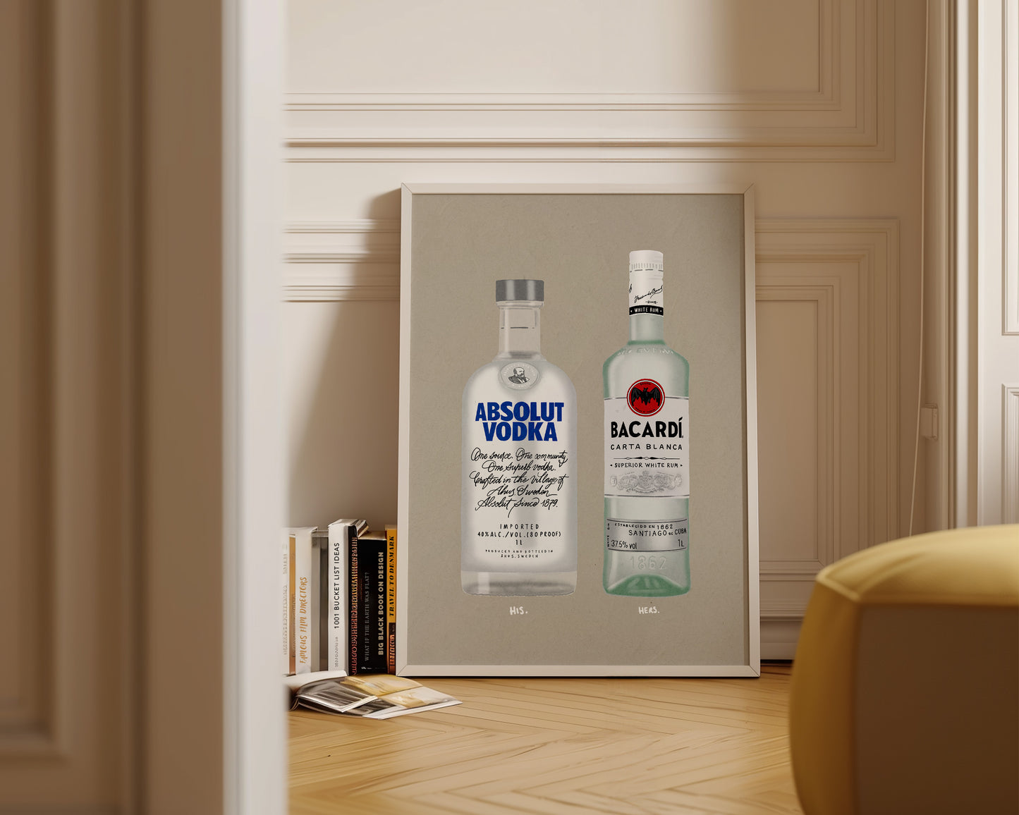 Absolut Vodka & Bacardi White Rum Print