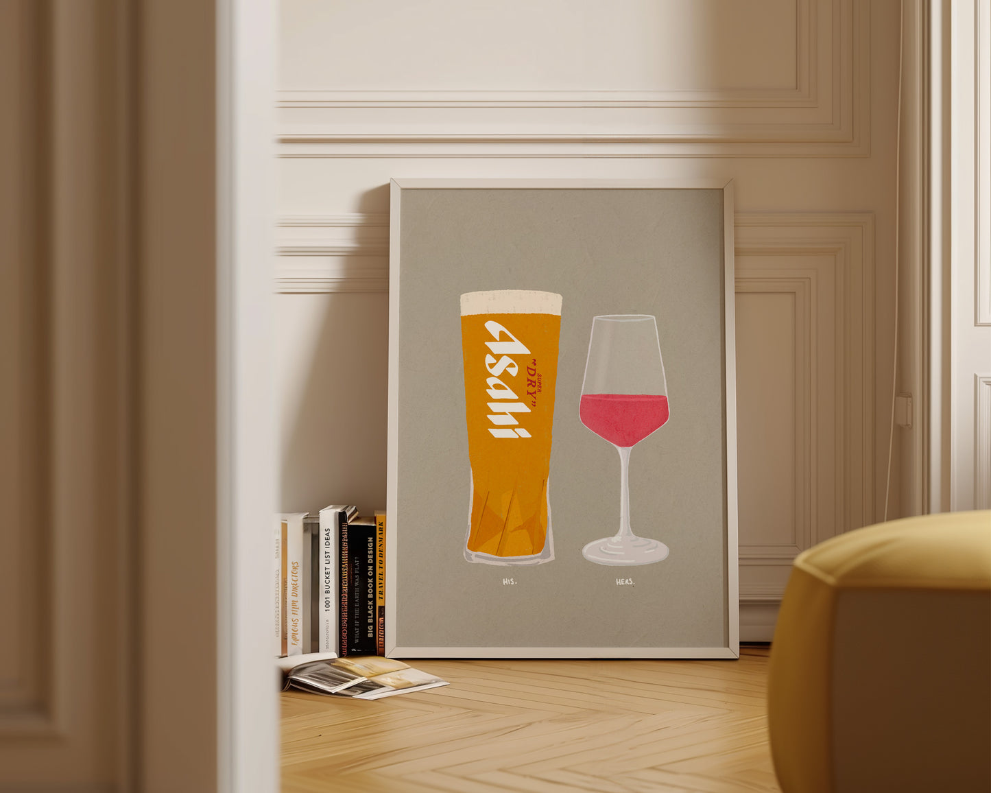 Asahi & Rose Print