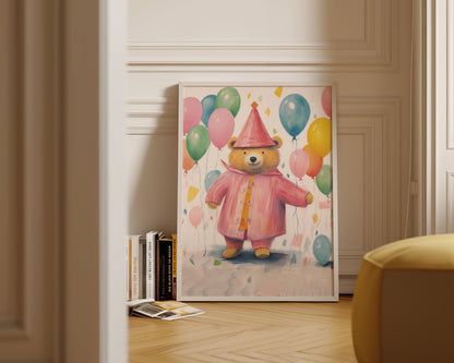 Balloon Bear Print