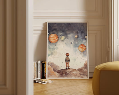 Boy In Space Print