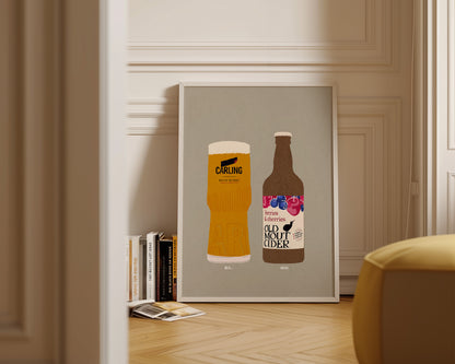 Carling & Old Mout Berries & Cherries Print