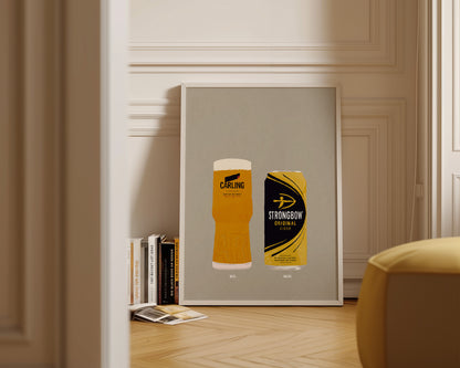Carling & Strongbow Print