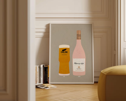 Carling & Whispering Angel Print