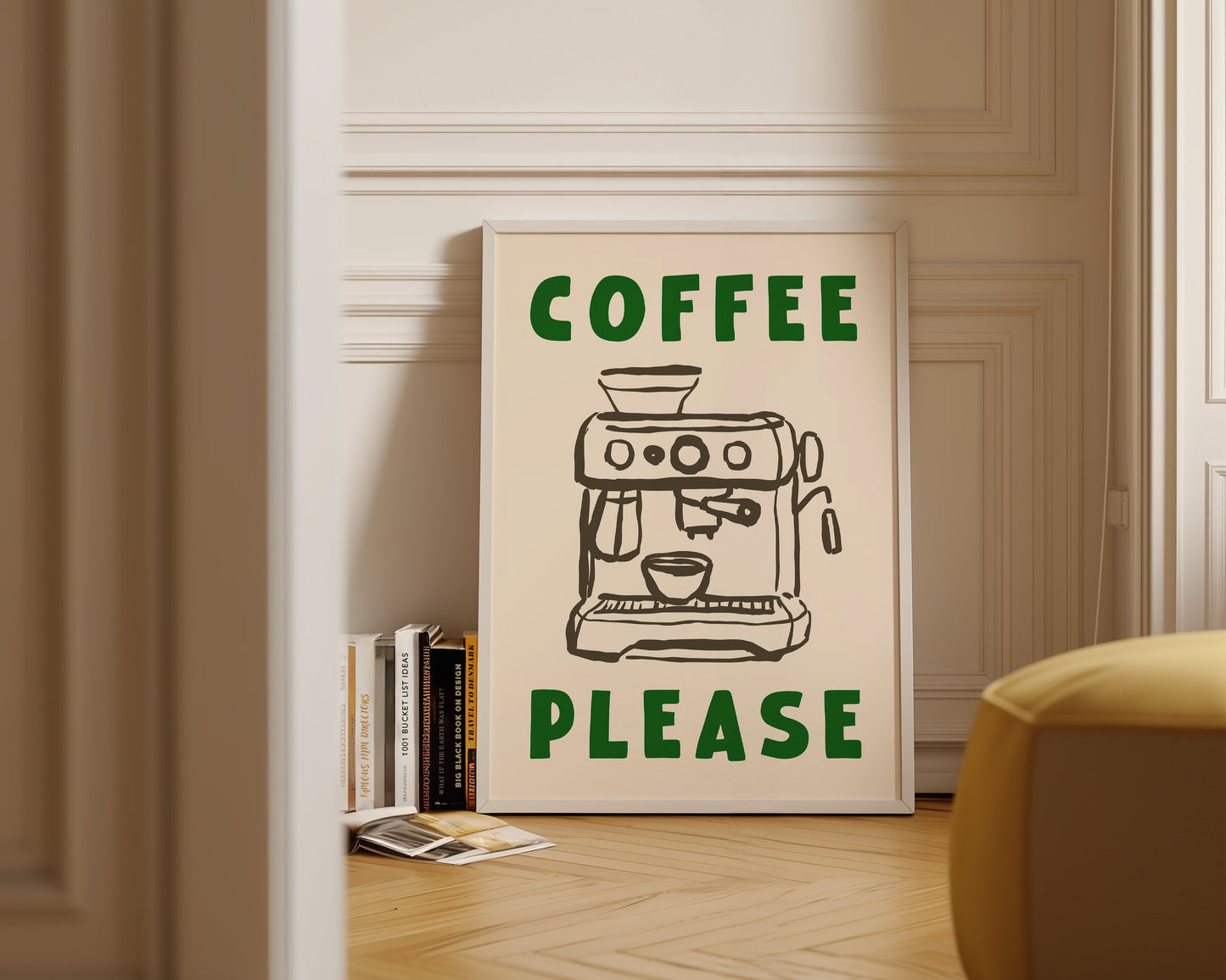 Coffee Please Print In Green