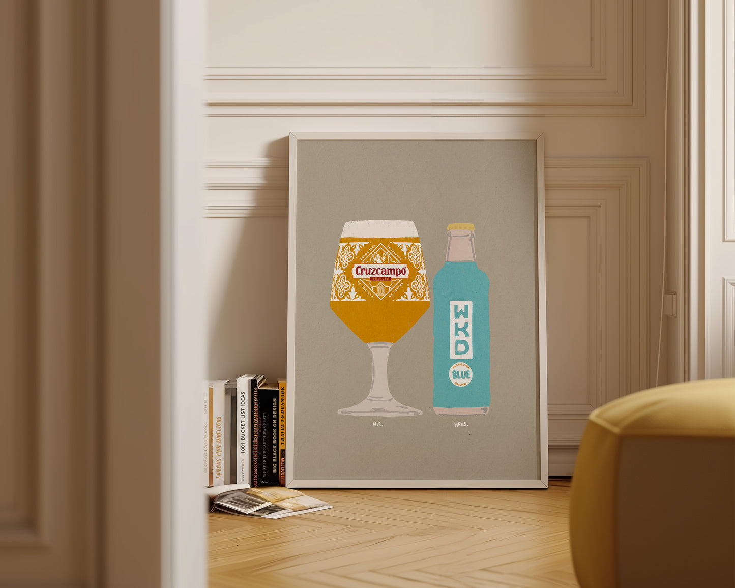 Cruzcampo & Blue WKD Print