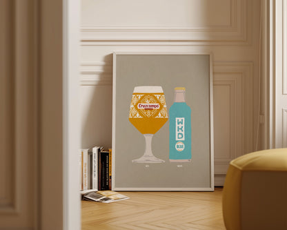 Cruzcampo & Blue WKD Print
