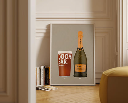Doom Bar & Canti Prosecco Print