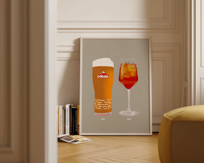 Dorada & Aperol Spritz Print
