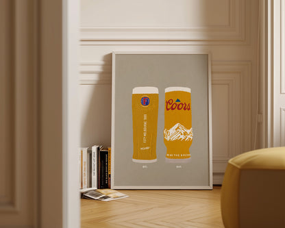 Fosters & Coors Print