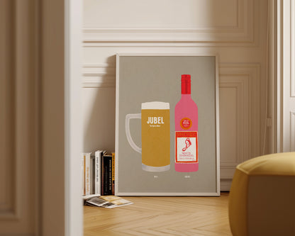 Jubel & White Zinfandel Print