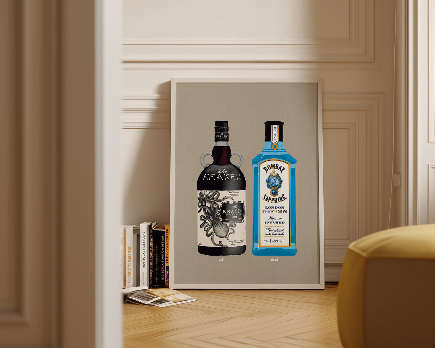 Kraken & Bombay Sapphire Print