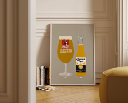 Madri & Corona Print