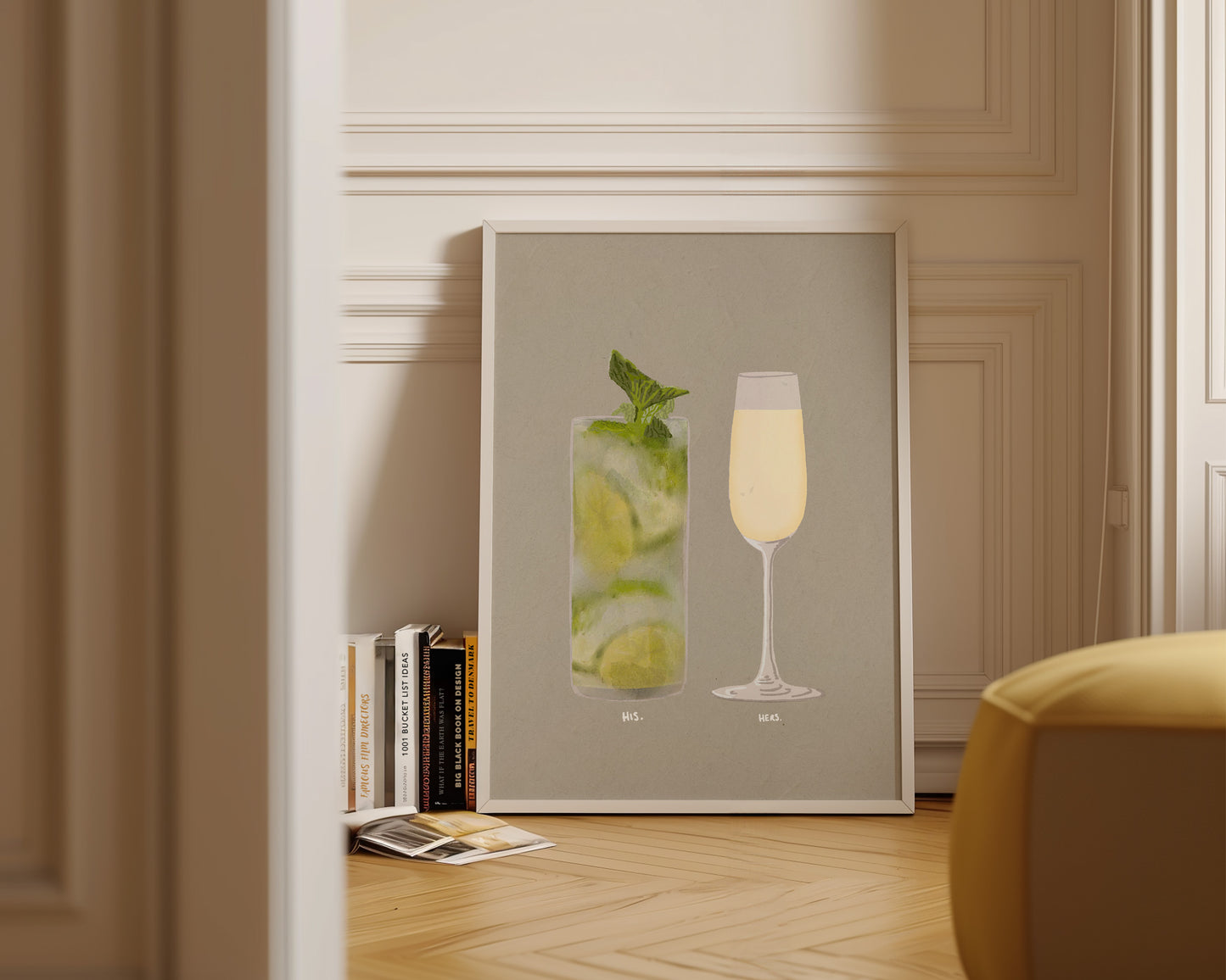 Mojito & Prosecco Glass Print
