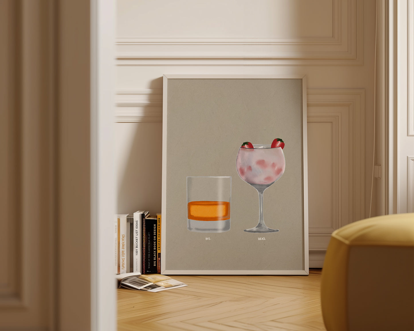 Whisky & Pink Gin Print