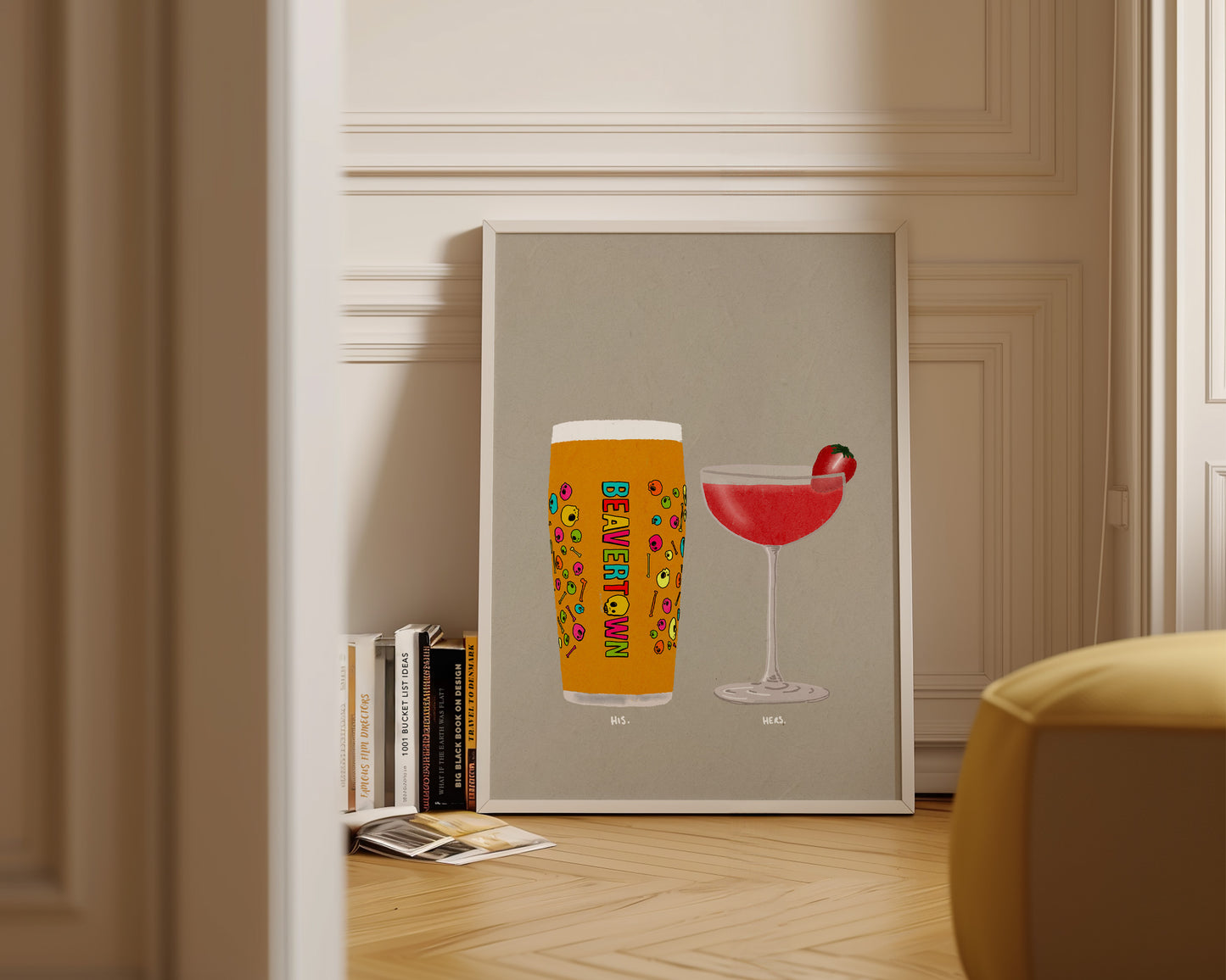 Neck Oil & Strawberry Daiquiri Print