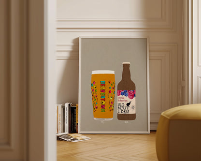 Neck Oil & Old Mout Berries & Cherries Print