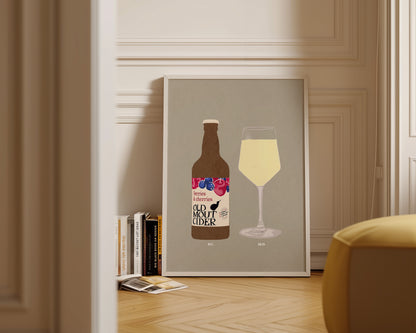 Old Mout Berries & Cherries & White Wine Print