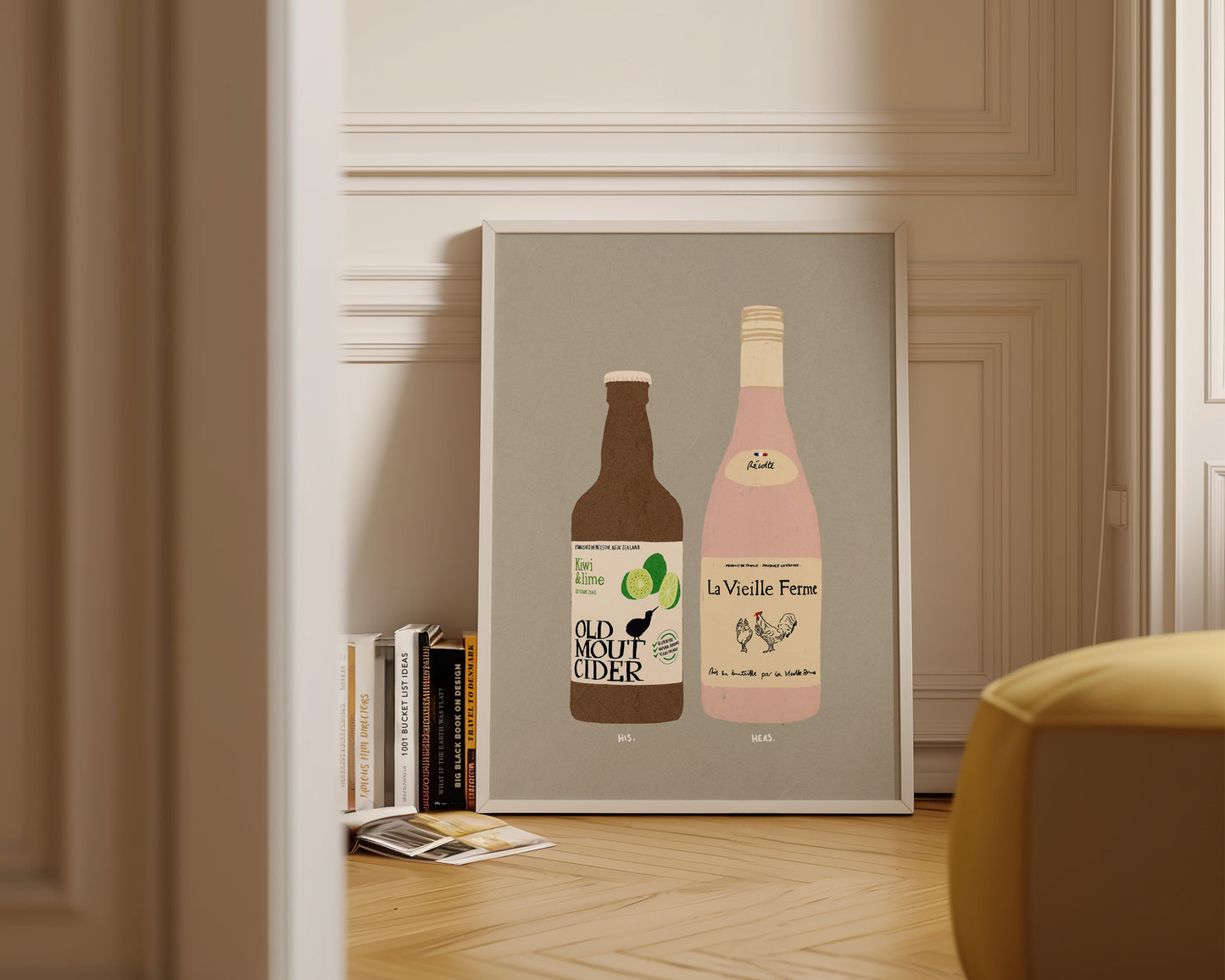 Old Mout Kiwi & Lime & Chicken Wine Print