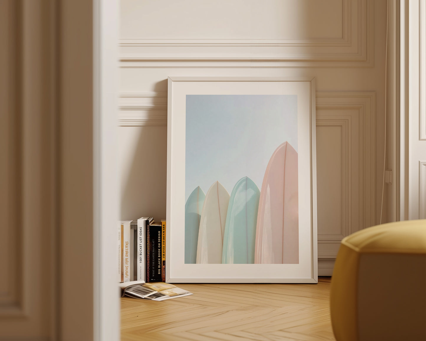 Pastel Surfboards Print