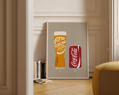 Peroni & Coke Print