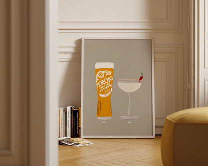 Peroni & Spicy Marg Print