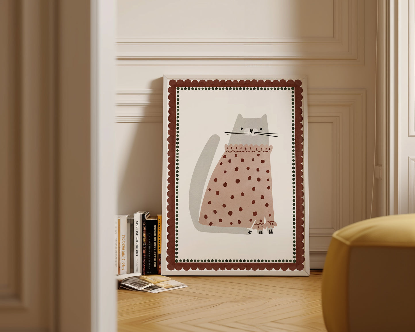 Pink Cat Print