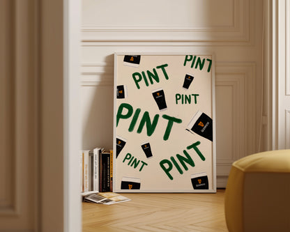 Pints Of Guinness Print
