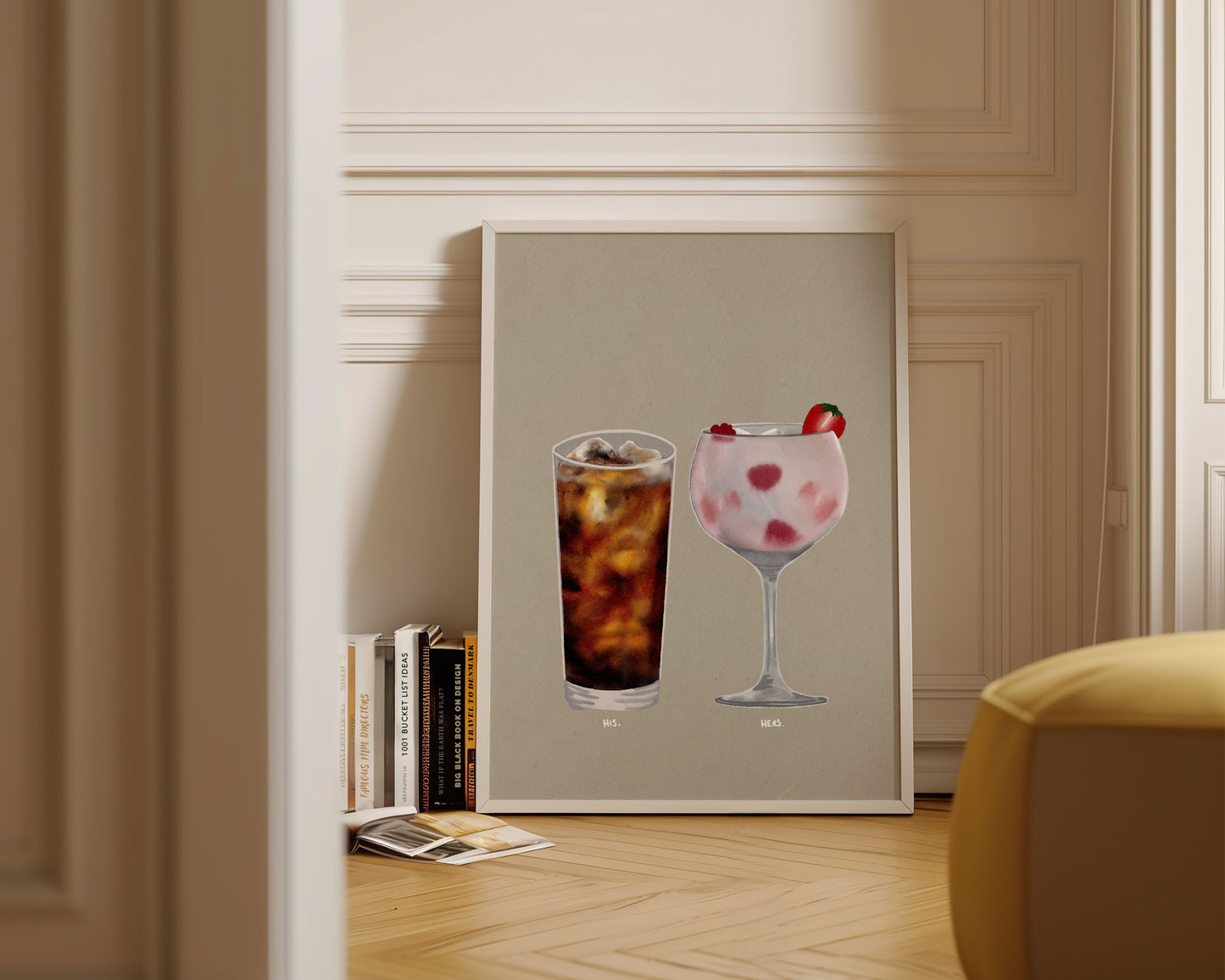 Rum Coke & Pink Gin Print