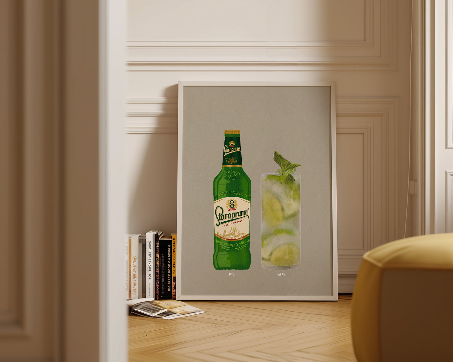 Staropramen Bottle & Mojito Print