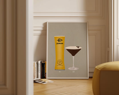 Strongbow Pint & Espresso Martini Print