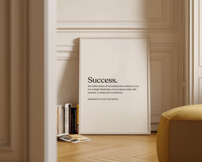 Success Definition Print