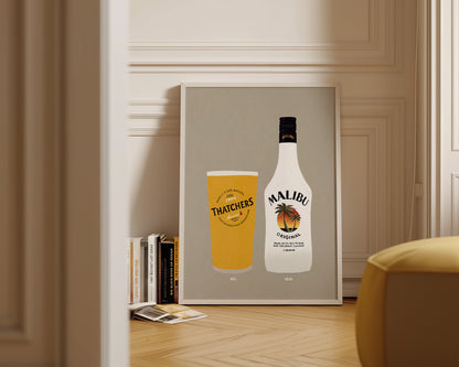 Thatchers & Malibu Print