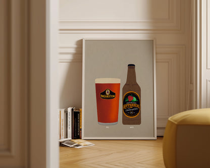Theakston & Strawberry Lime Kopparberg Print