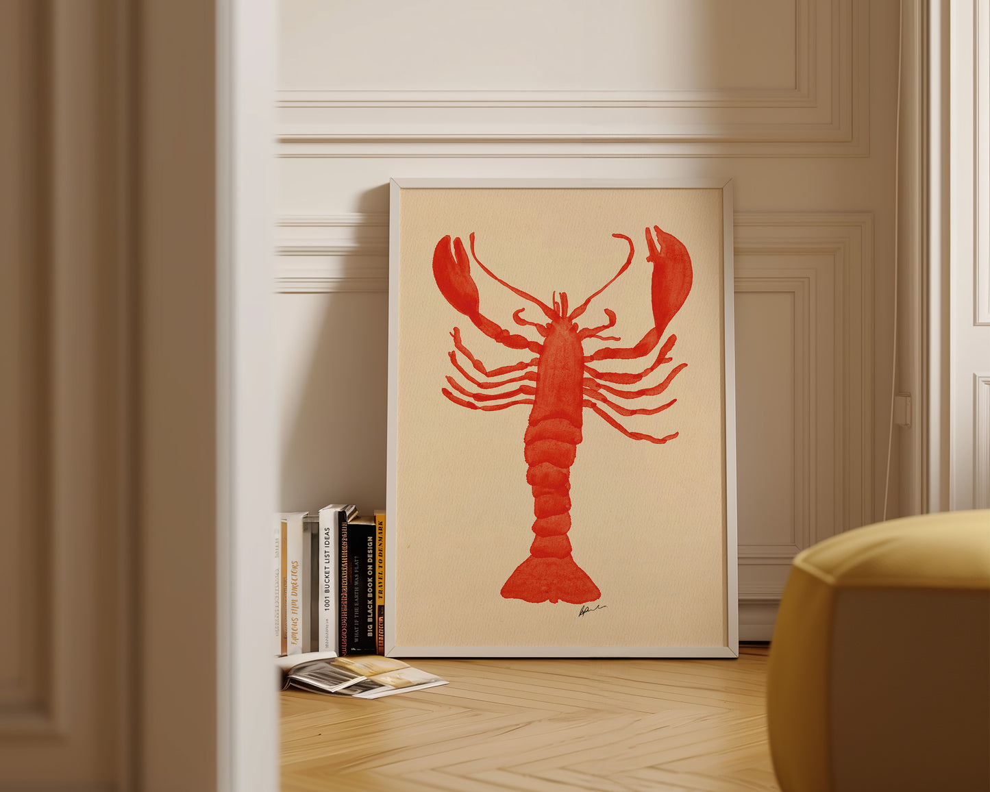Watercolour Lobster Print