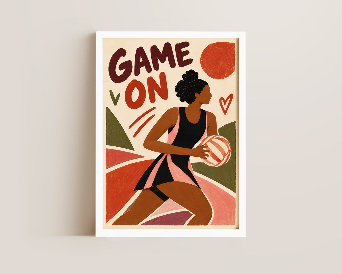 Game On Netball Print